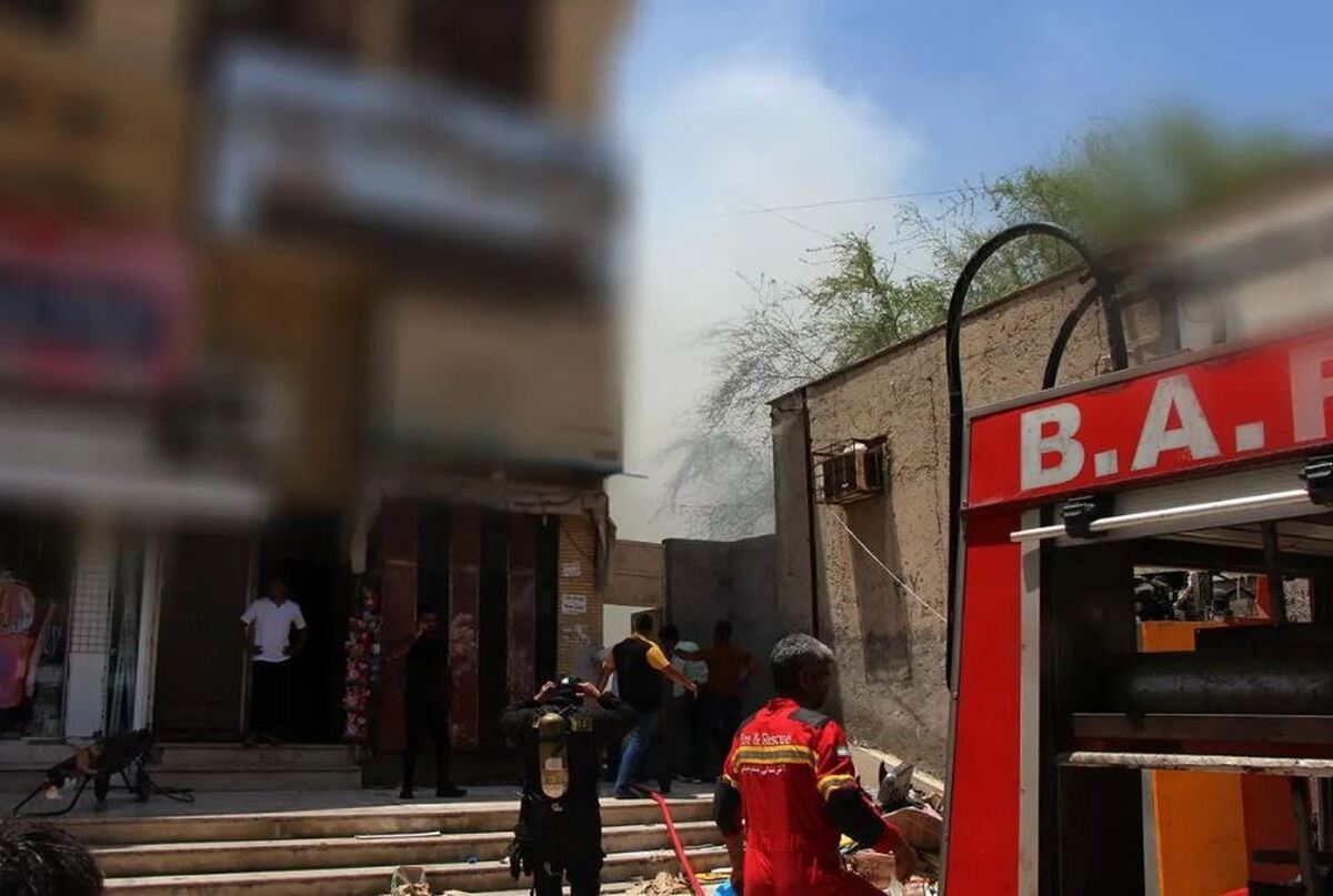 آتش سوزی مرگبار در شوش/ نجات یک زن جوان از میان شعلههای آتش