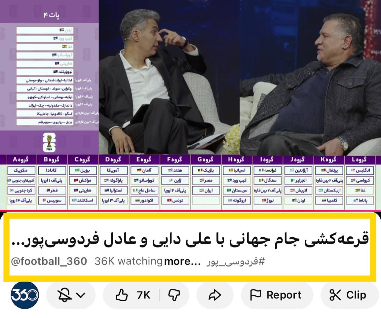 شکست سنگین صداوسیما مقابل عادل فردوسیپور / رکوردشکنی لایو فردوسیپور با حضور علی دایی شکست سنگین صداوسیما مقابل عادل فردوسیپور / رکوردشکنی لایو فردوسیپور با حضور علی دایی