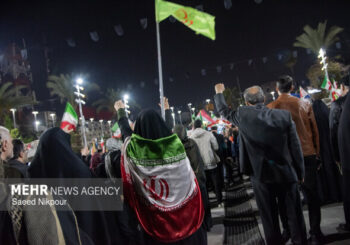 حضور پرشور مردم لنگرود در شب پنجاه و پنجم