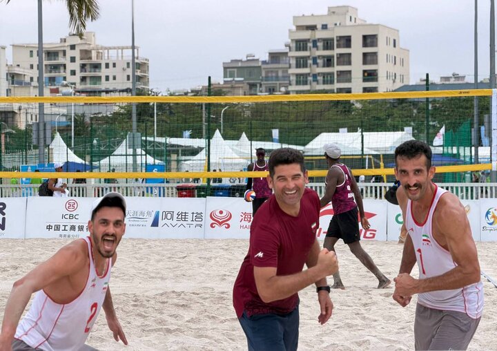 دومین پیروزی برای تیم والیبال ساحلی «الف» ایران