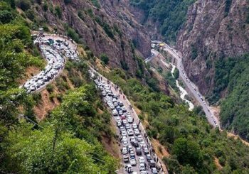 جاده چالوس یکطرفه شد