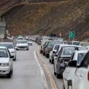 کندوان دوطرفه شد؛ ترافیک نیمه سنگین خودرویی در هراز